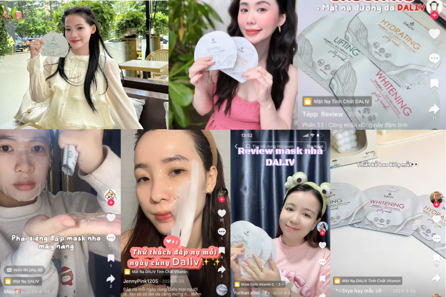 Mặt nạ Daliv được các bạn trẻ yêu thích và review