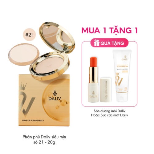 Phấn phủ Daliv siêu mịn số 21 20g