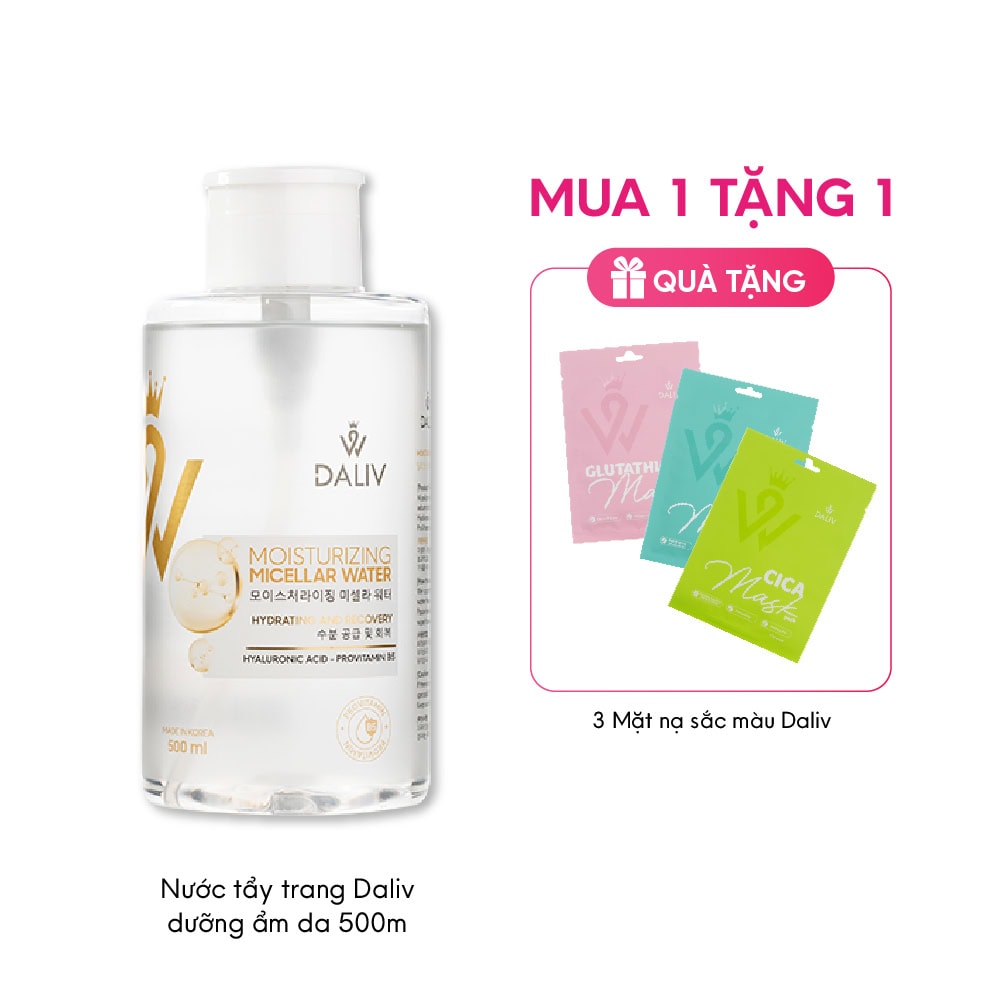 Nước tẩy trang Daliv dưỡng ẩm da 500ML