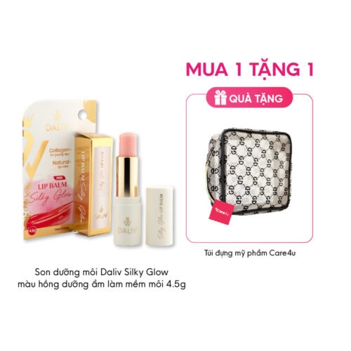 Son dưỡng môi Daliv Silky Glow màu hồng dưỡng ẩm làm mềm môi 4.5g